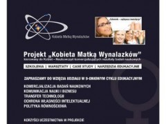 Szkolenia dla kobiet naukowczyń - komercjalizacja badań naukowych